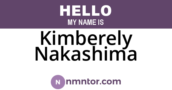 Kimberely Nakashima