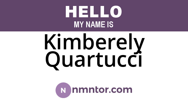 Kimberely Quartucci