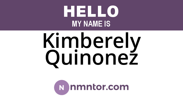 Kimberely Quinonez