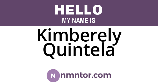 Kimberely Quintela