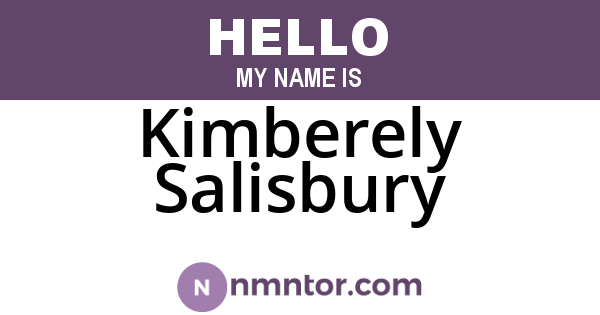 Kimberely Salisbury