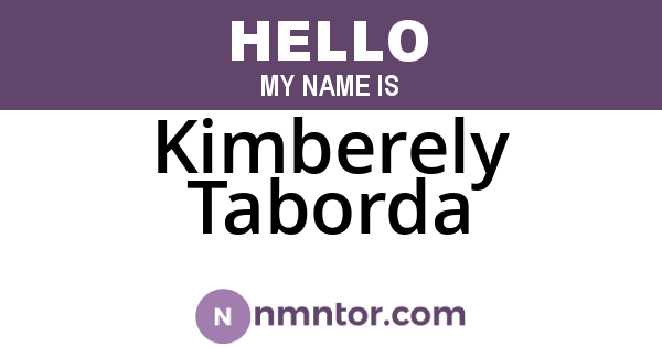 Kimberely Taborda