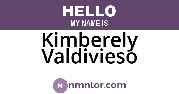 Kimberely Valdivieso