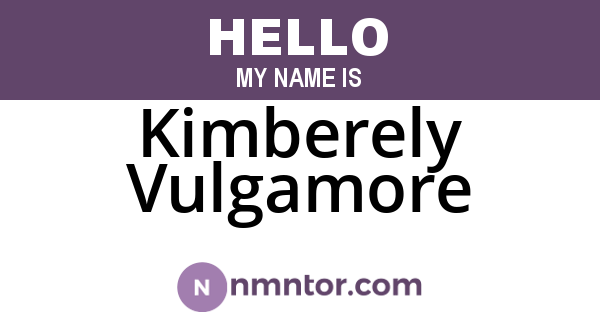 Kimberely Vulgamore