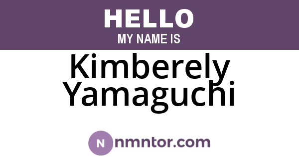 Kimberely Yamaguchi