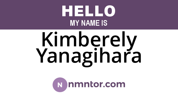 Kimberely Yanagihara