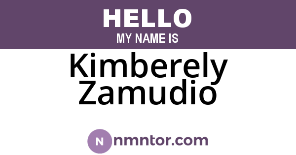 Kimberely Zamudio