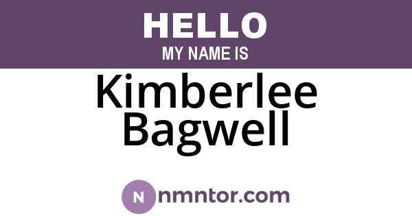 Kimberlee Bagwell