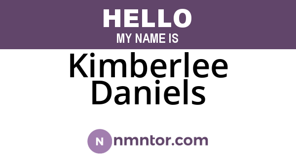 Kimberlee Daniels