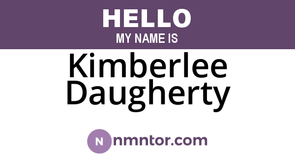 Kimberlee Daugherty