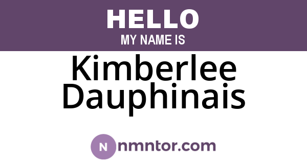 Kimberlee Dauphinais