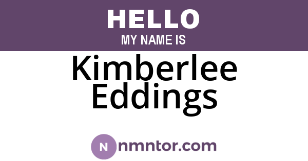 Kimberlee Eddings