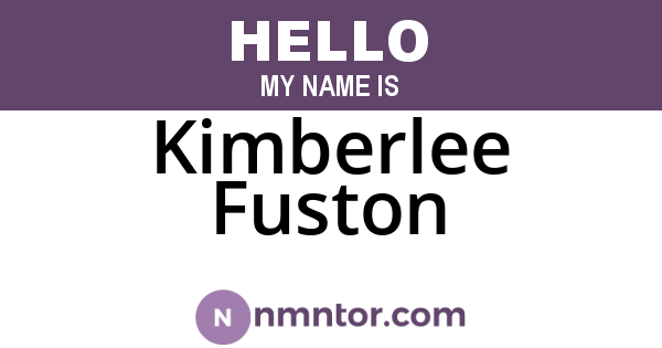 Kimberlee Fuston