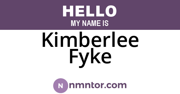 Kimberlee Fyke