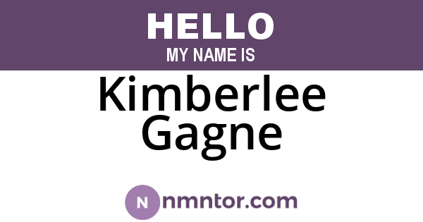 Kimberlee Gagne