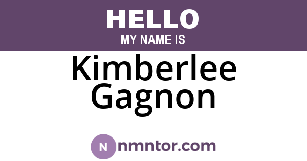 Kimberlee Gagnon