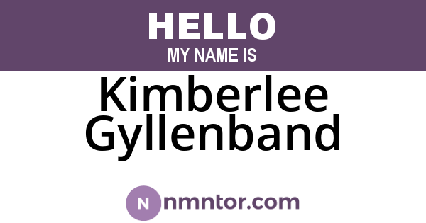 Kimberlee Gyllenband