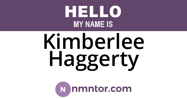 Kimberlee Haggerty