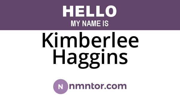 Kimberlee Haggins