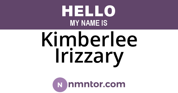 Kimberlee Irizzary