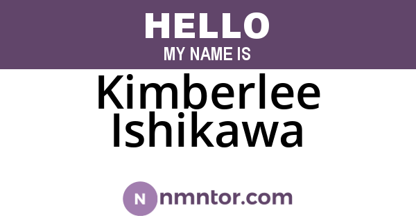 Kimberlee Ishikawa