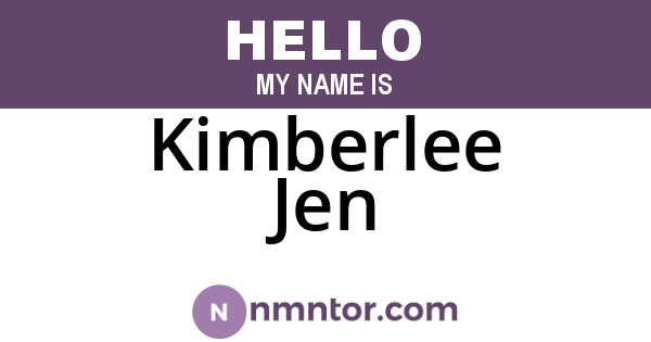 Kimberlee Jen