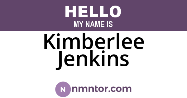 Kimberlee Jenkins