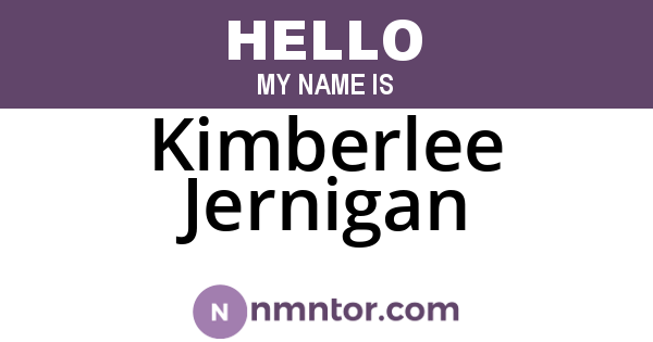 Kimberlee Jernigan