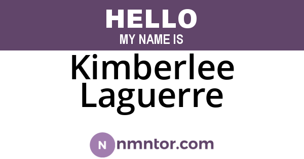 Kimberlee Laguerre