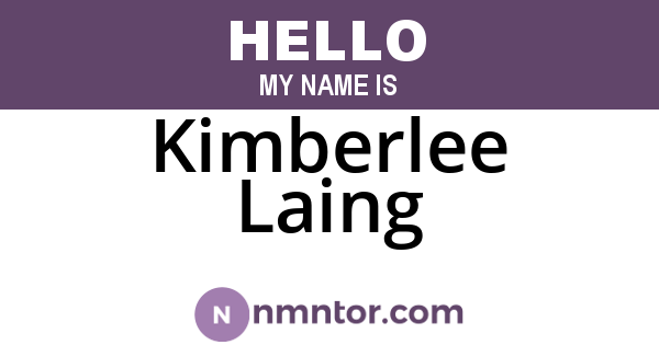 Kimberlee Laing