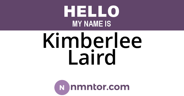 Kimberlee Laird