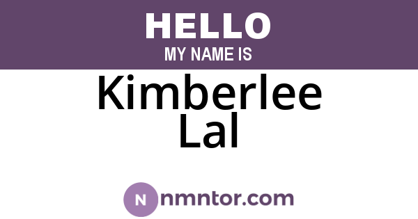 Kimberlee Lal