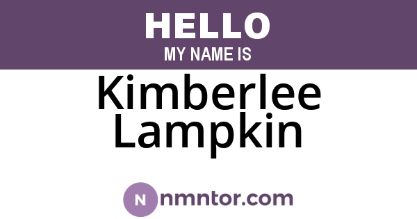 Kimberlee Lampkin