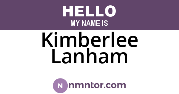 Kimberlee Lanham