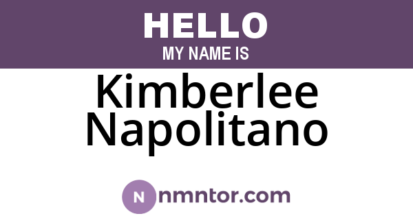Kimberlee Napolitano