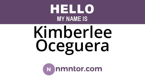 Kimberlee Oceguera
