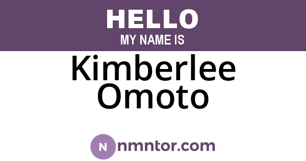 Kimberlee Omoto