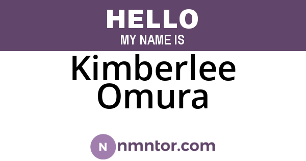 Kimberlee Omura