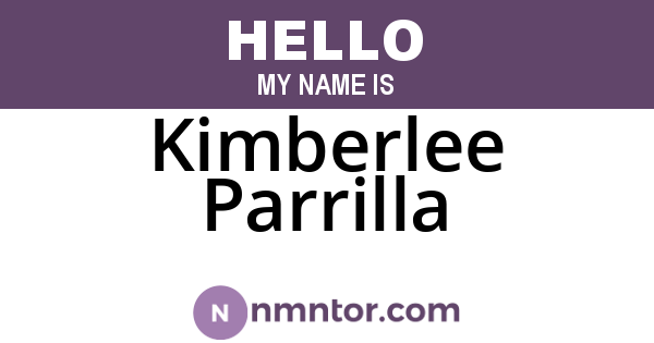 Kimberlee Parrilla