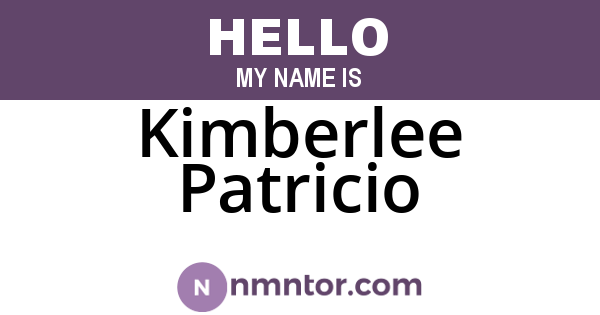 Kimberlee Patricio