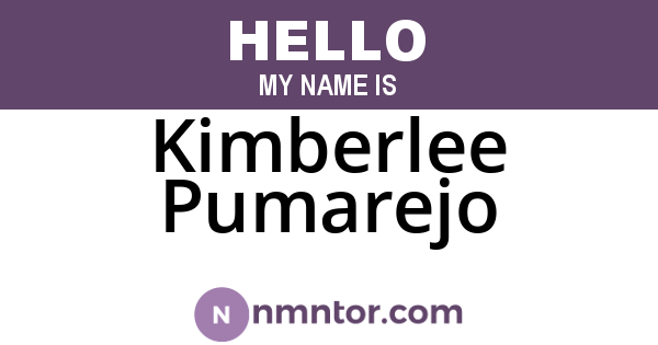 Kimberlee Pumarejo