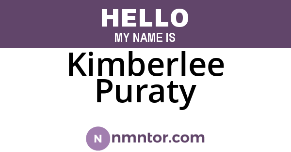 Kimberlee Puraty