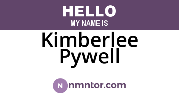 Kimberlee Pywell