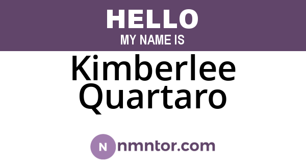 Kimberlee Quartaro