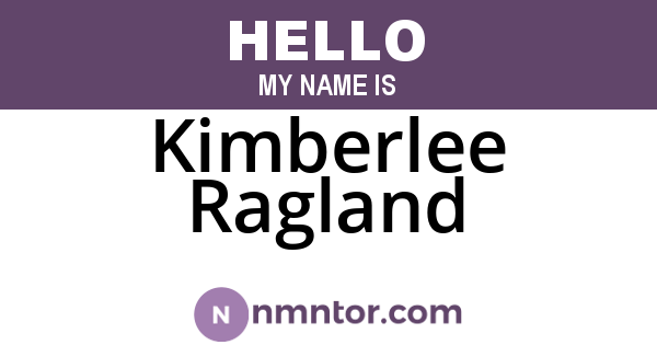 Kimberlee Ragland