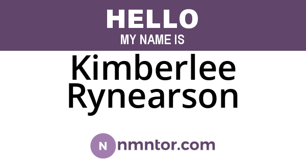 Kimberlee Rynearson