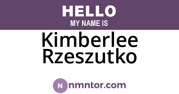 Kimberlee Rzeszutko