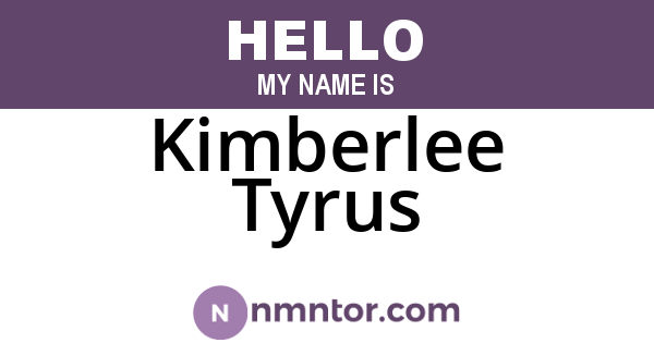 Kimberlee Tyrus