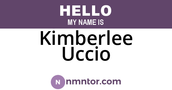 Kimberlee Uccio