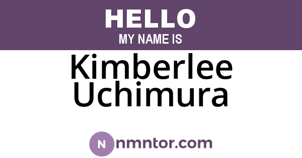 Kimberlee Uchimura